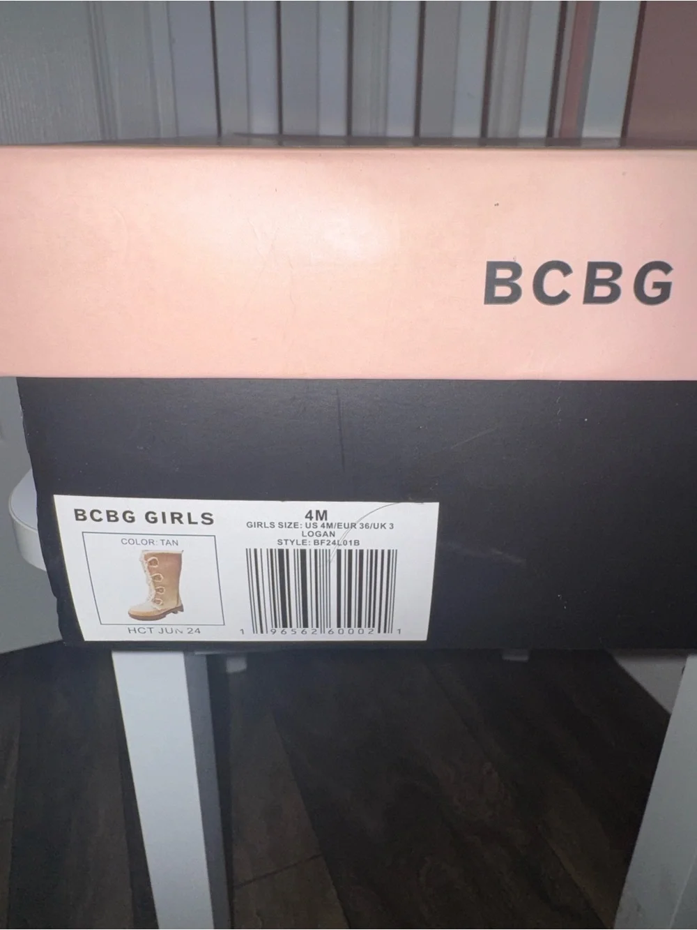 BCBG Girls Cream Sherpa-Lined Lace-Up Winter Boots
